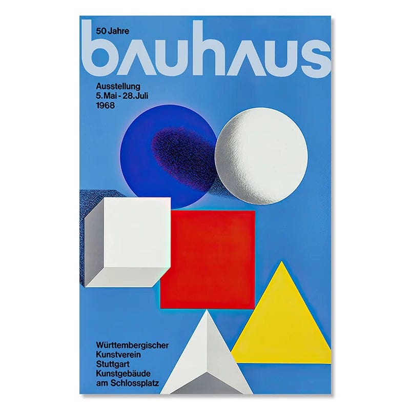 Canvanation Affiche Abstraite Moderne Bauhaus