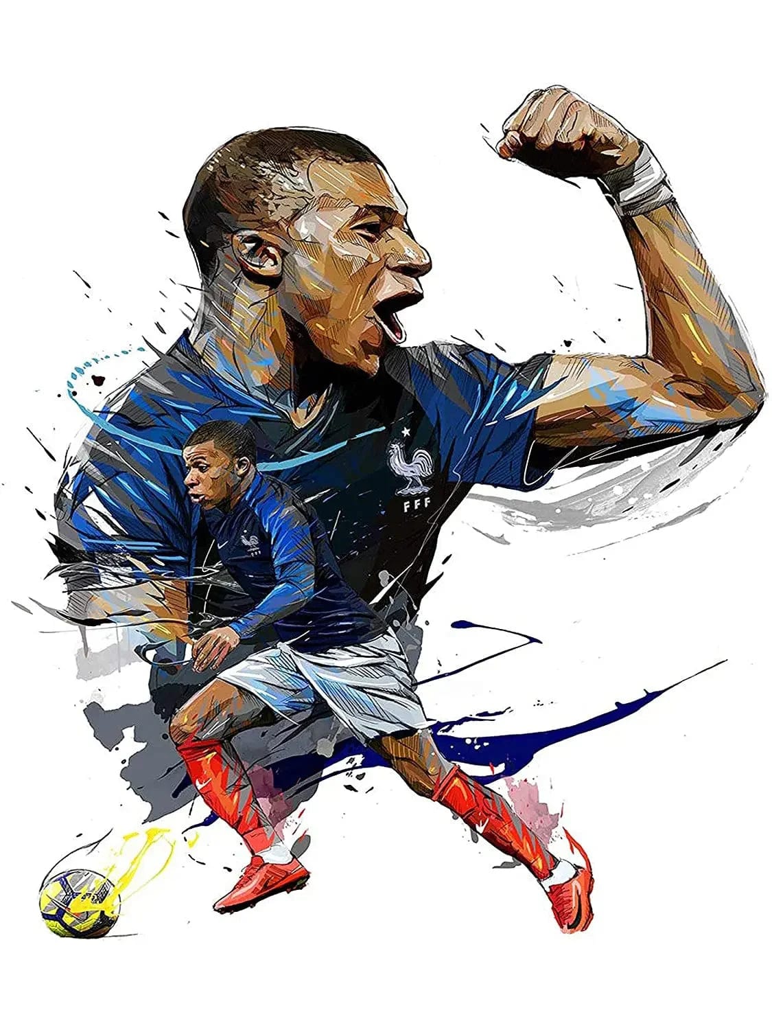 Canvanation 2 / 40x60cm Affiche Joueur De Foot