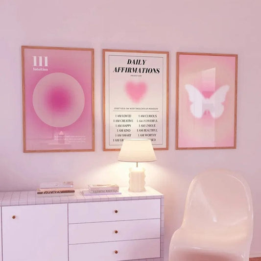 Canvanation Affiche Moderne Minimaliste Affirmation Positif