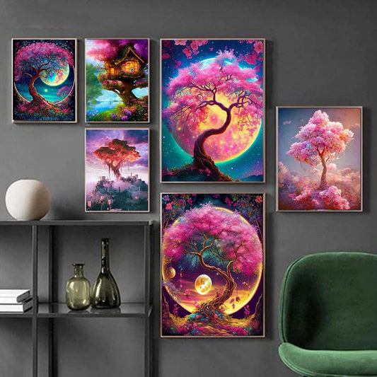 Canvanation Affiche - Arbre De Vie Forêt Fantastique