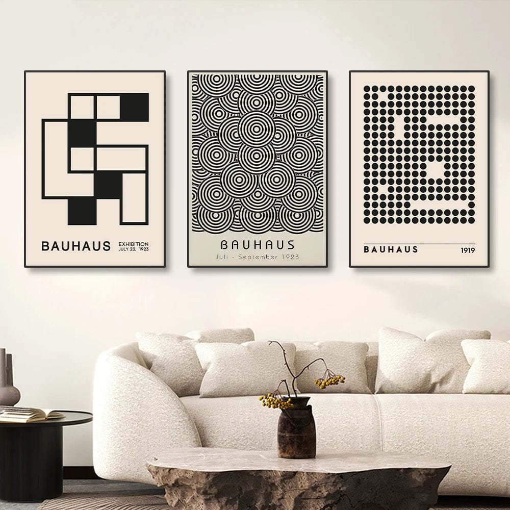 Canvanation Affiche Abstrait Bauhaus