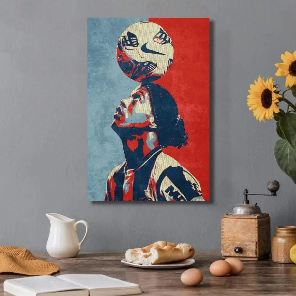 Canvanation 4 / 40x60CM Affiche Football - Ronaldinho