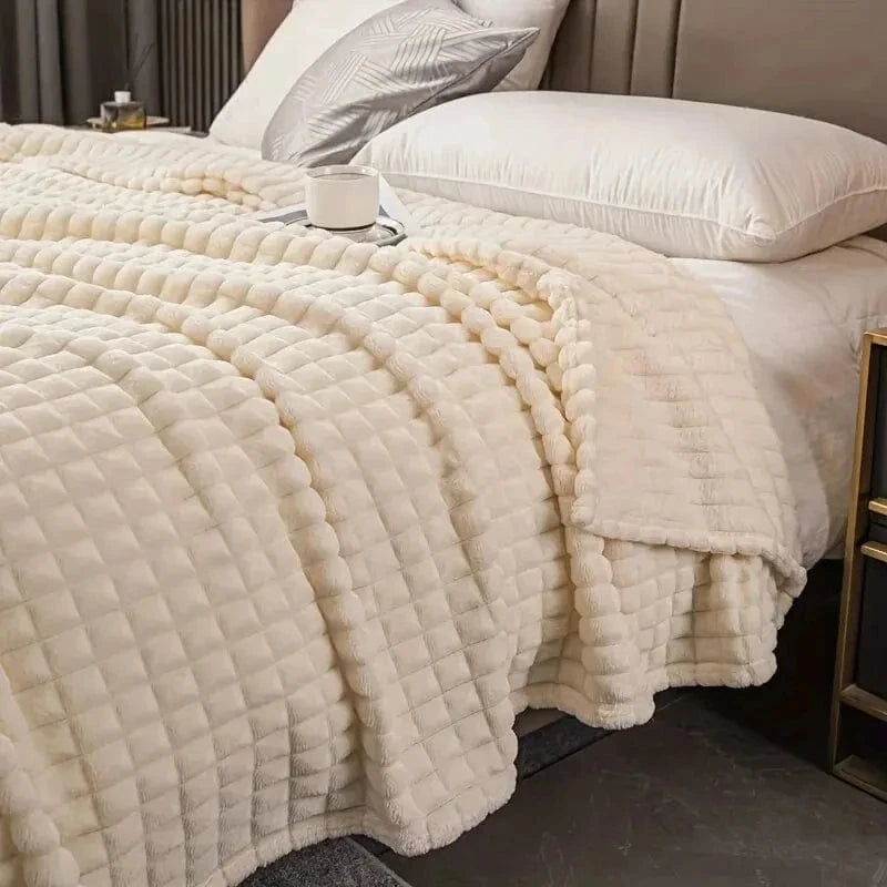 Canvanation 200x200cm / Blanc Couverture Polaire Blanc