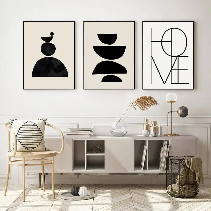 Canvanation Affiche Abstrait Boheme Géometrique