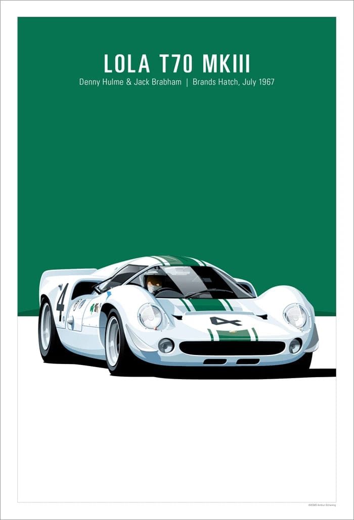 Canvanation Affiche Retro Voiture GTR