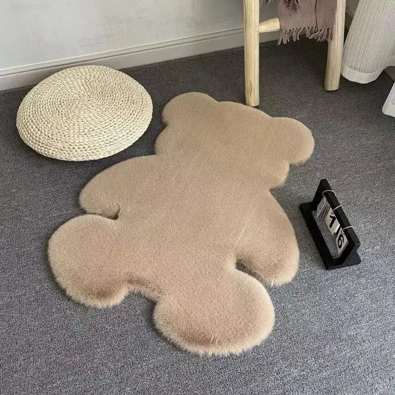Canvanation Kaki / 60cmx80cm Tapis De Chambre - En forme D'ours