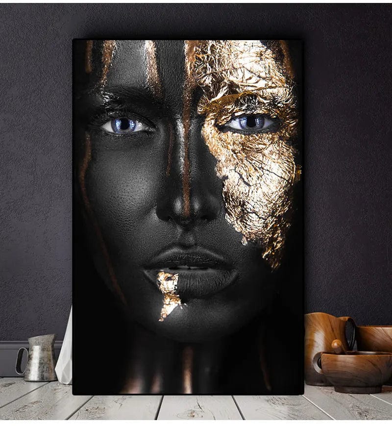 Canvanation Affiche Femme Africaine Noir
