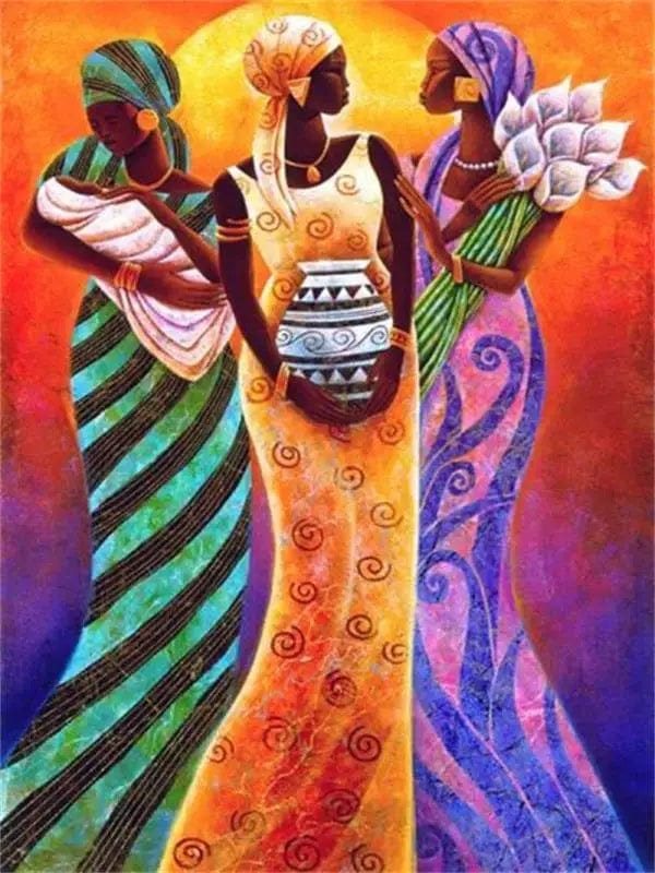 Canvanation 7 / 50x70cm Affiche Africaine Traditionnel