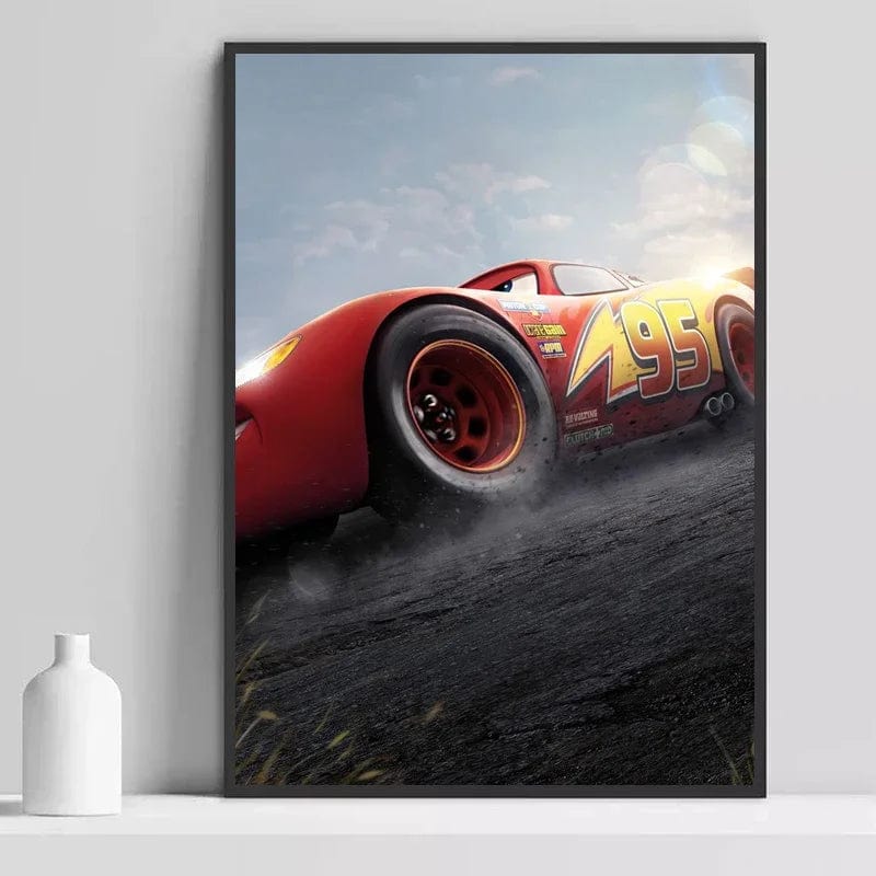 Canvanation B / 50x70 cm Affiche McQueen Voiture Anime