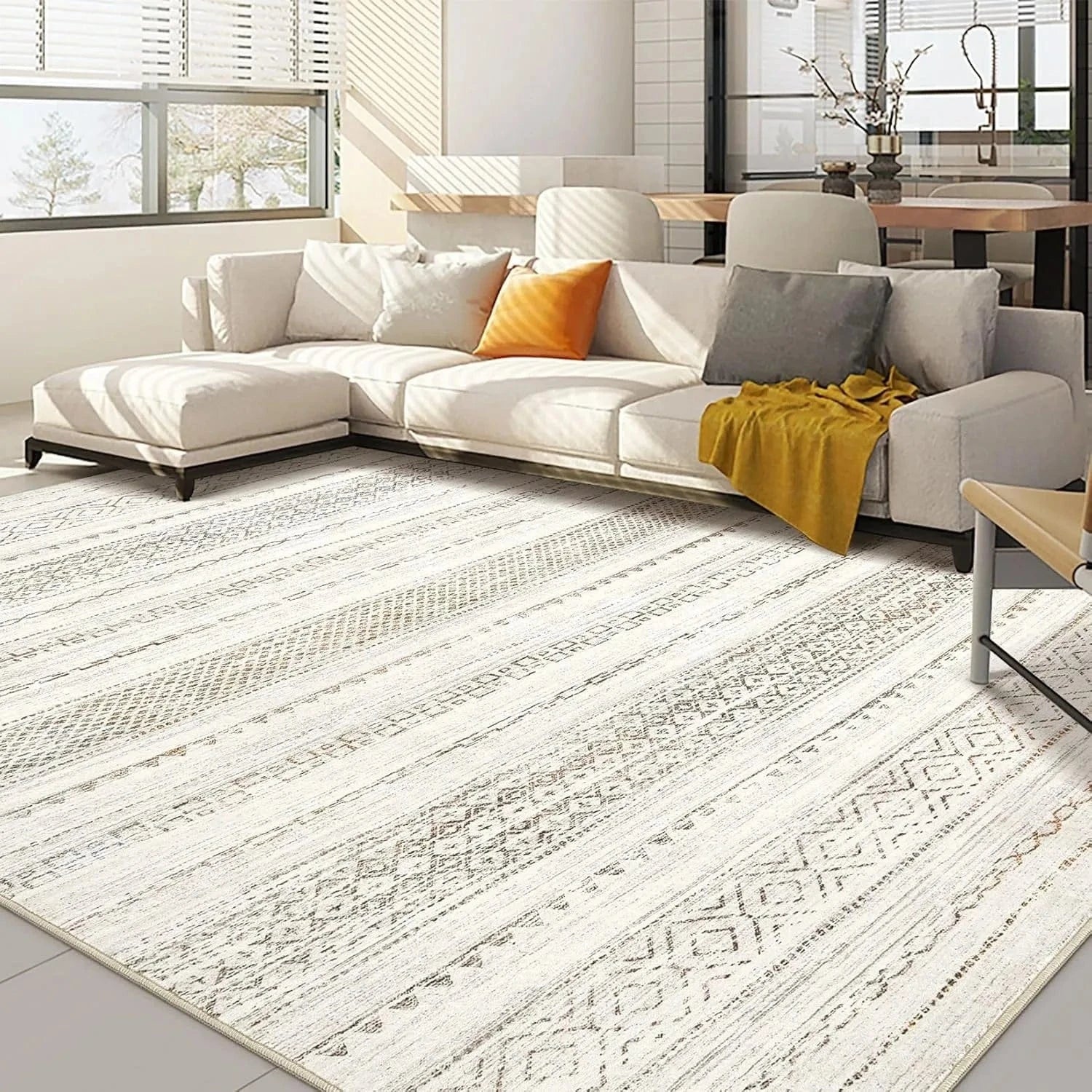 Canvanation 8 / 50x80cm Tapis De Salon Moderne - Design Aubusson, Style Européen & Américain