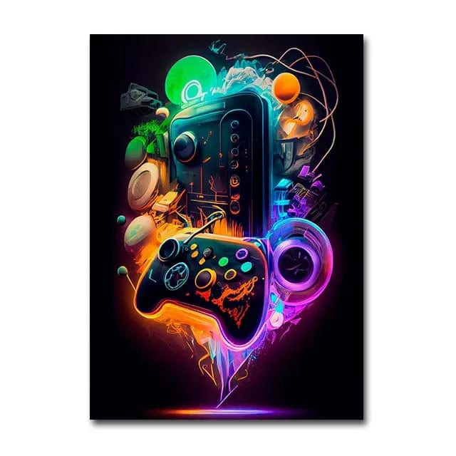 Canvanation 40x60cm / B Affiche Coloré Salle De Jeux