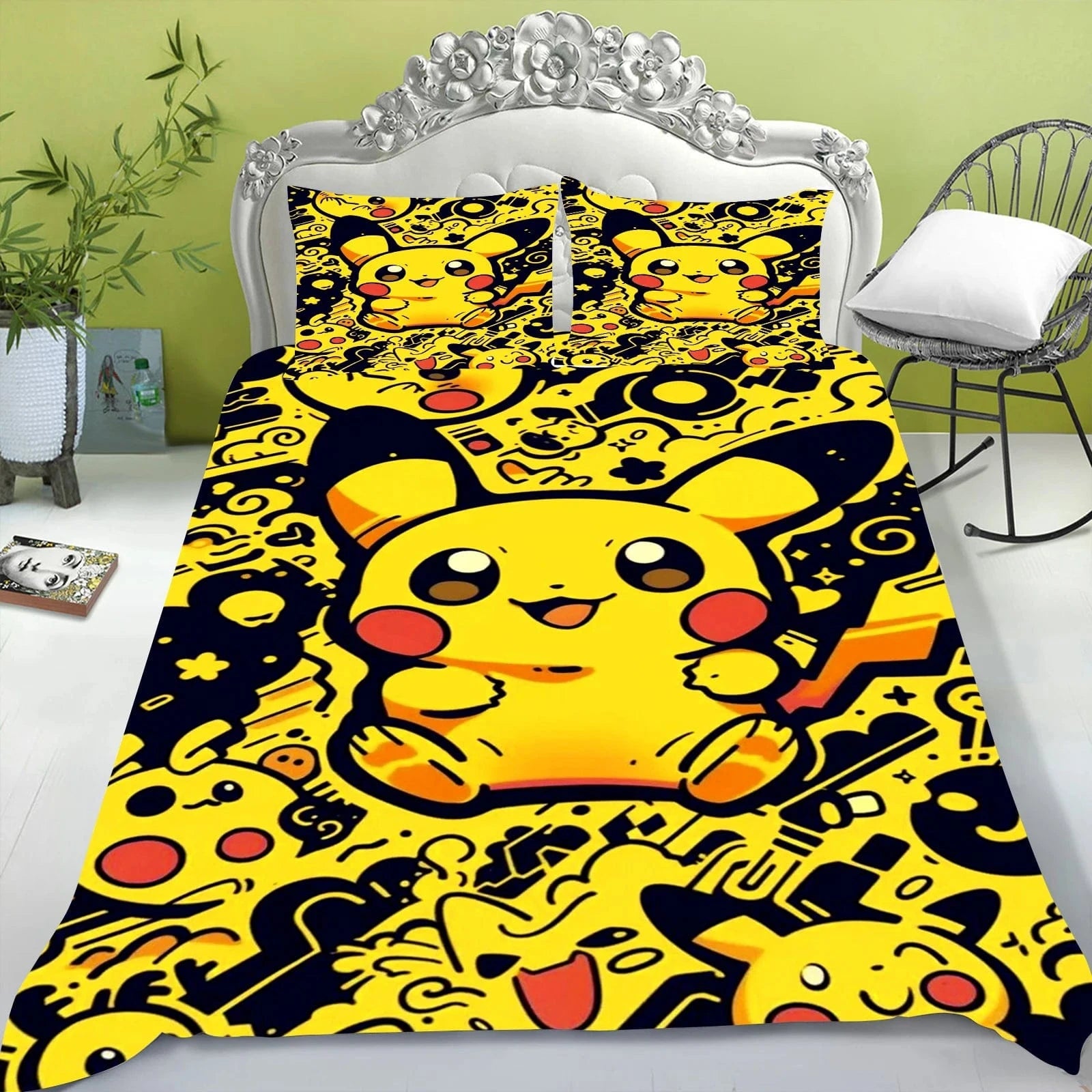 Canvanation Housse De Couette - Pikachu 3 Sets
