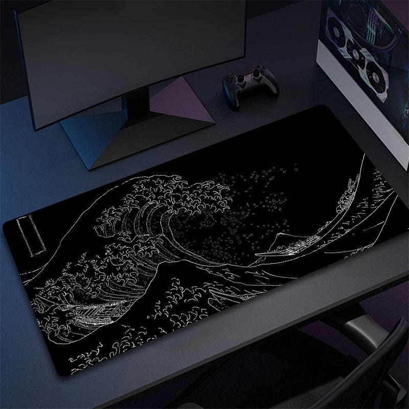 Canvanation A3368 / 900x400x2mm Tapis De Souris - Paysage Vague Japonaise