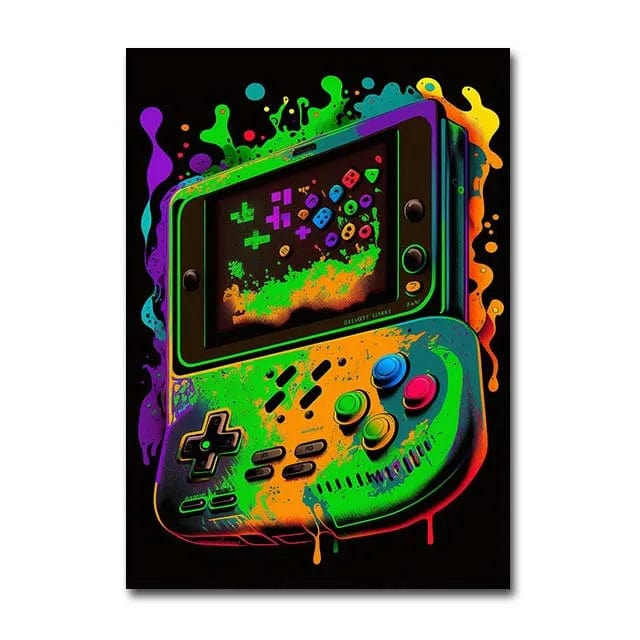 Canvanation 40x60cm / K Affiche Coloré Salle De Jeux