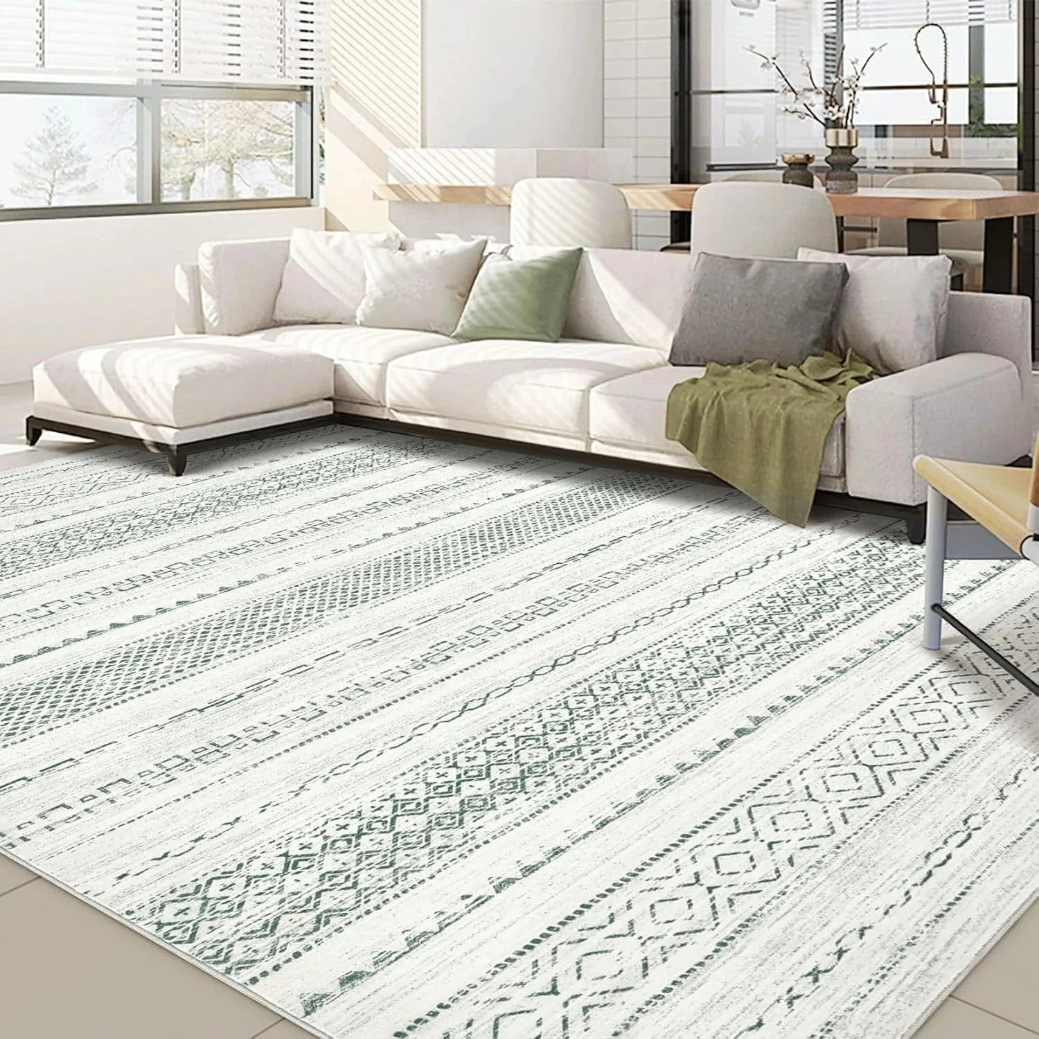 Canvanation 7 / 80x120cm Tapis De Salon Moderne - Design Aubusson, Style Européen & Américain