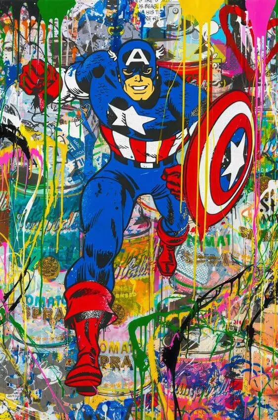 Canvanation PF7706 / 70x90cm Affiche Street Art Super Héros