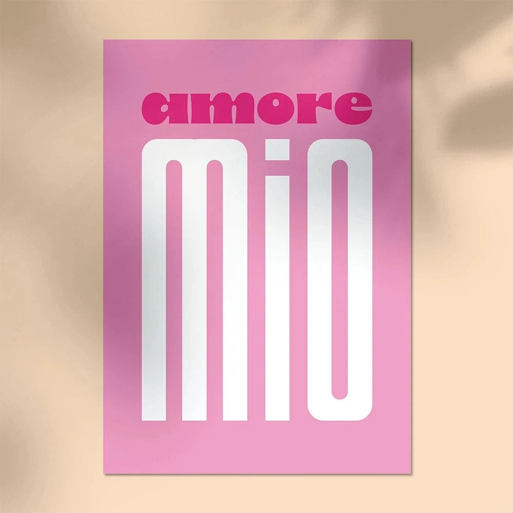 Canvanation 27 / 20x30cm Affiche Citation Ciao Amore Espagnol