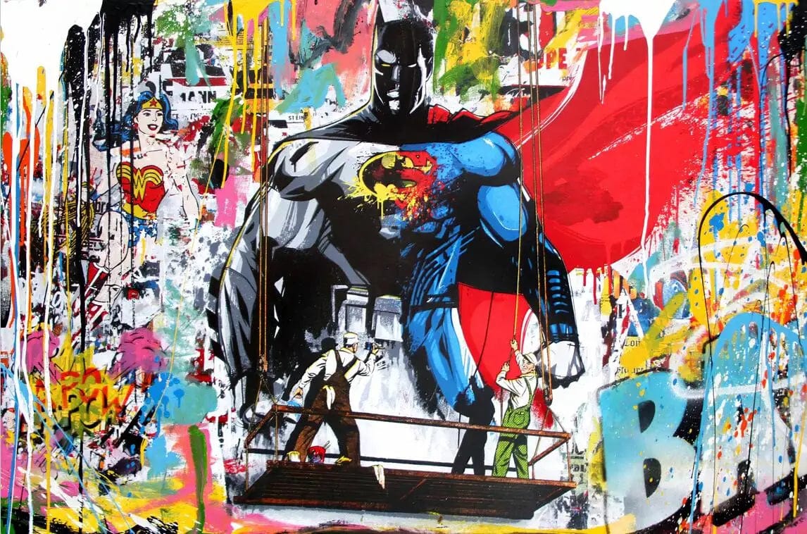 Canvanation PF969 / 70x90cm Affiche Street Art Super Héros