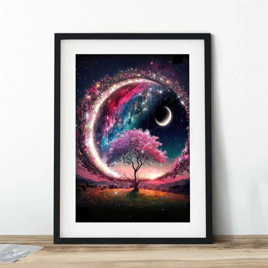 Canvanation Affiche Éclat Végétal : L'Arbre de Vie en Beauté Majestueuse