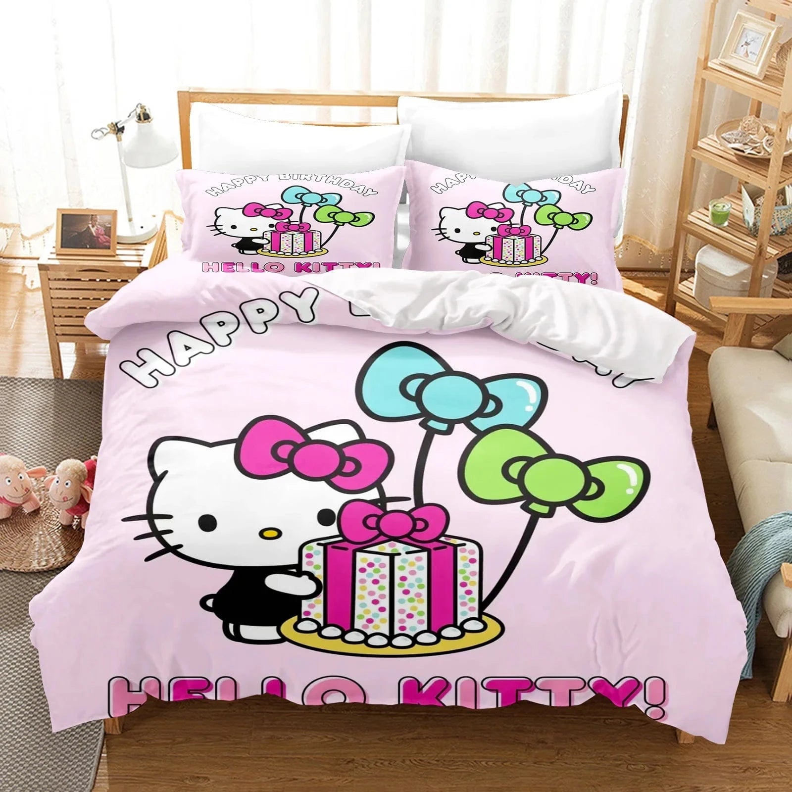 Canvanation 3 / 140X210CM Housse De Couette - Hello Kitty : Douceur et Style pour Votre Chambre !
