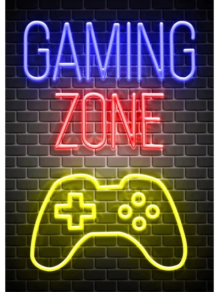 Canvanation 50X75cm / ZSH0084-3 Affiche Neon Jeux Citation Musique Rock