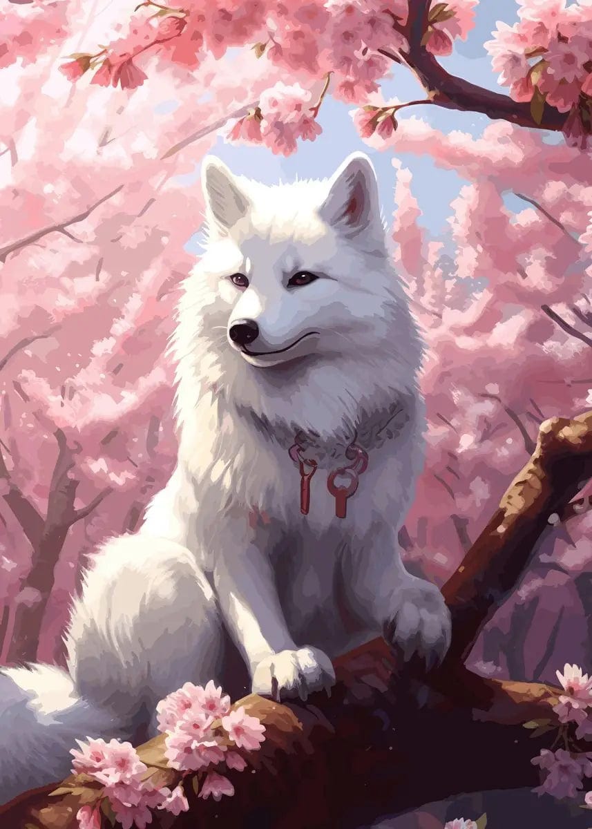 Canvanation 40X60cm / 3 Poster Japonais  Fox Kitsune
