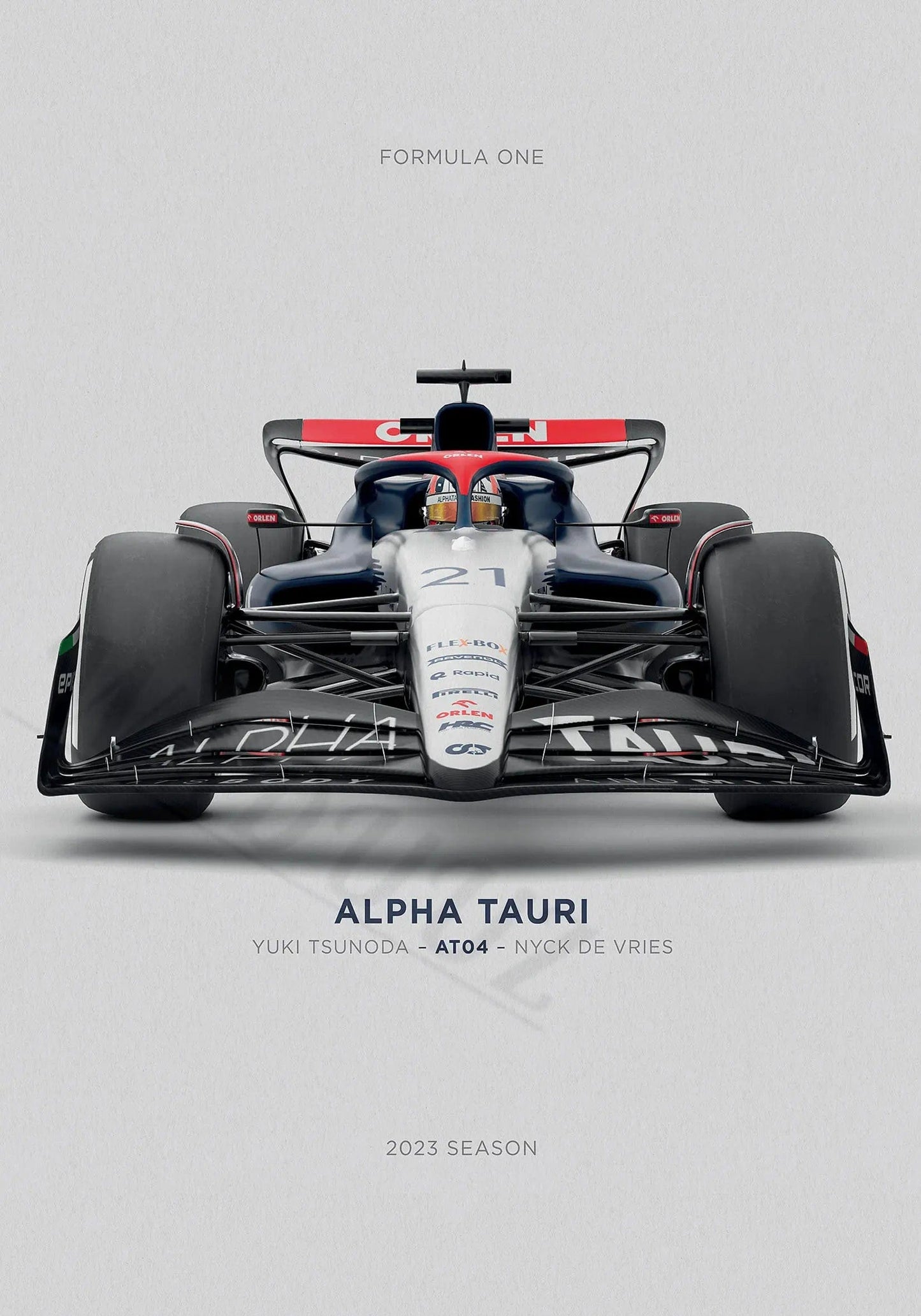 Canvanation 17 / 40x60cm Affiche Voiture 2023 Saison Retro Formule 1
