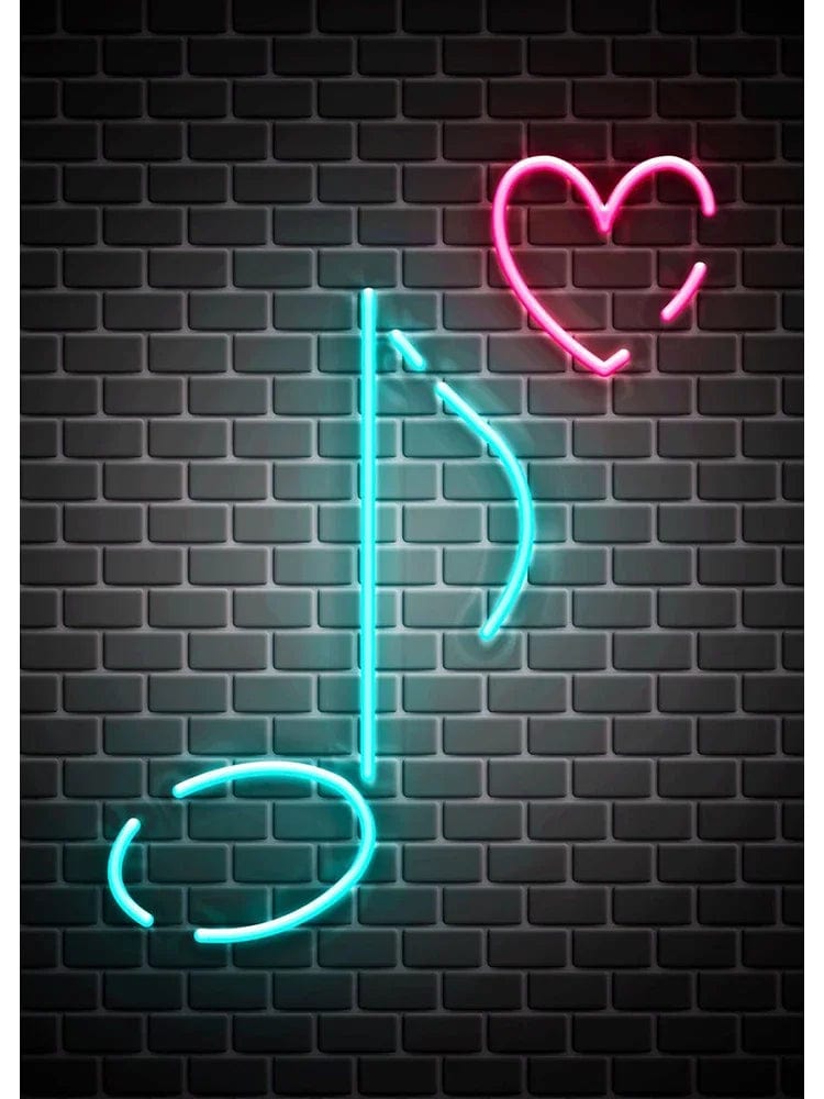 Canvanation 40X60cm / ZSH0084-17 Affiche Neon Jeux Citation Musique Rock