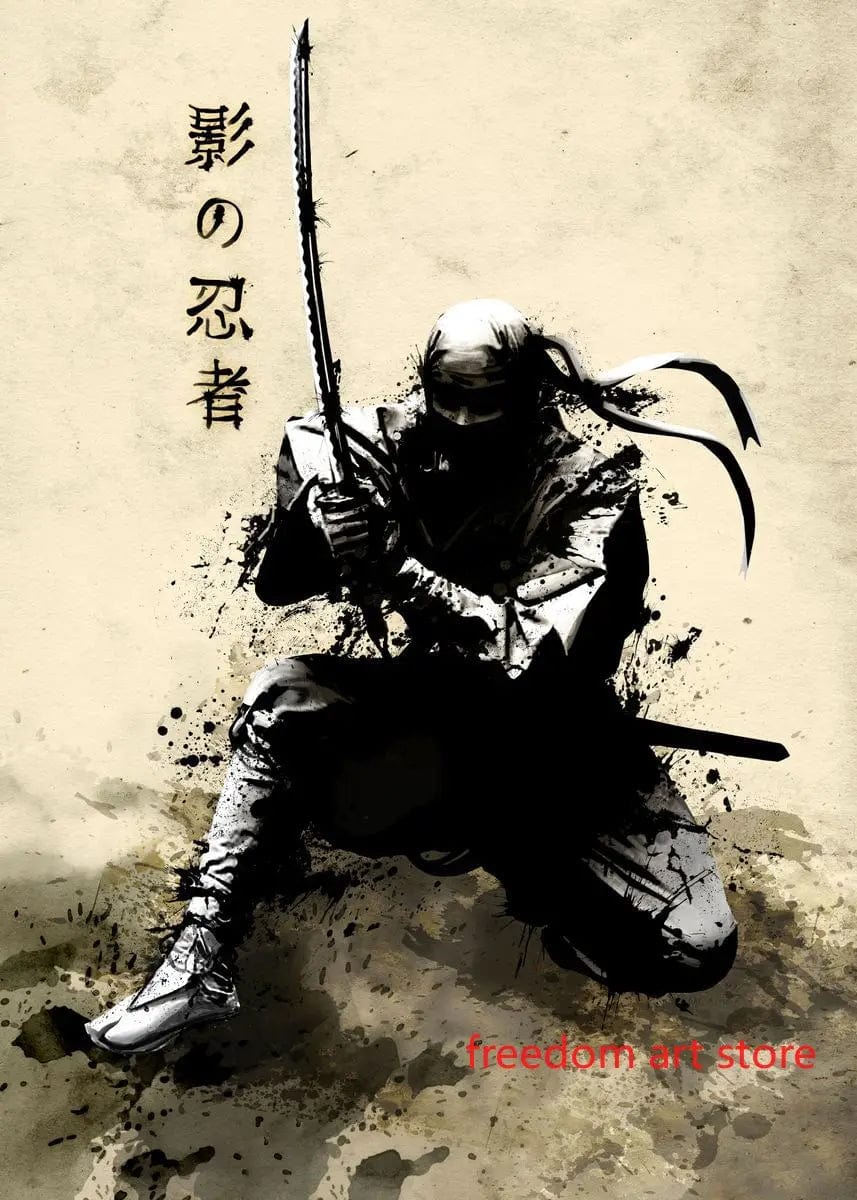 Canvanation Poster D'art Japonais Geisha Samurai