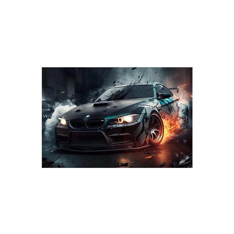 Canvanation 4 / 50x70cm Affiche Voiture Sport Vintage Retro
