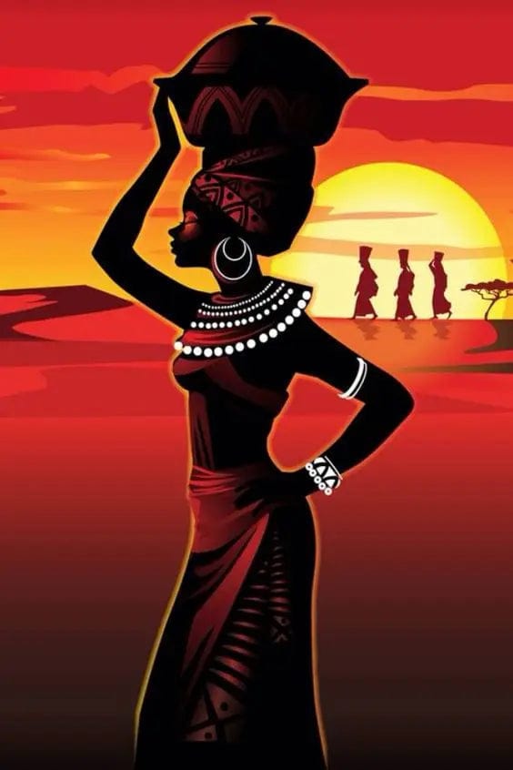 Canvanation PF29805 / 40x60cm Affiche Africaine Traditionnel