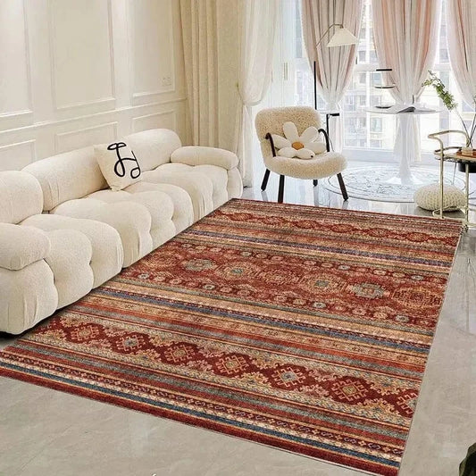 Canvanation flannel-1 / 60x90cm 23.6x35.4in Tapis Berbère rectangulaire style bohème – Motifs marocains & floraux 3D
