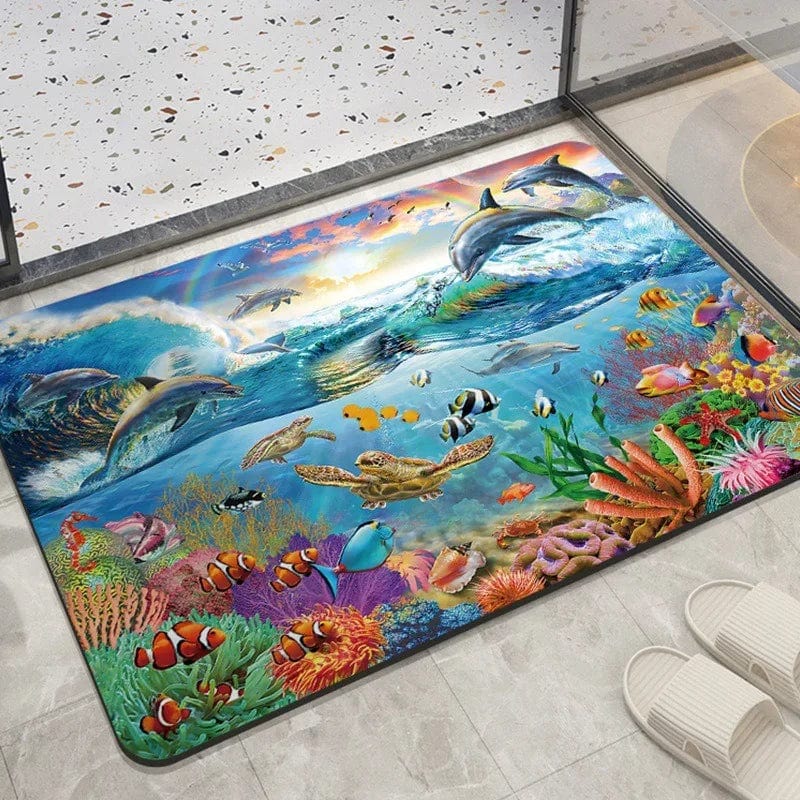 Canvanation 3 / 50x80cm Tapis De Chambre - Thème Océan