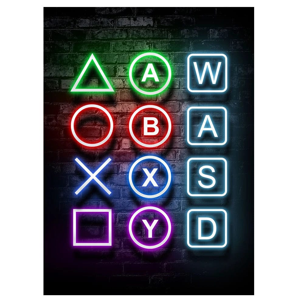 Canvanation AC359-7 / 30X40cm Affiche Chambre Gaming Neon