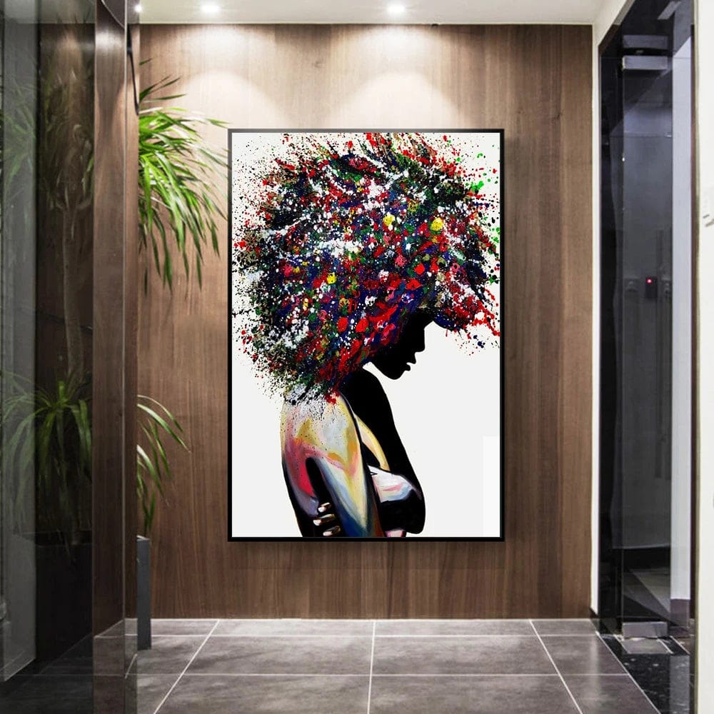 Canvanation Affiche Femme Graffiti Pop Art