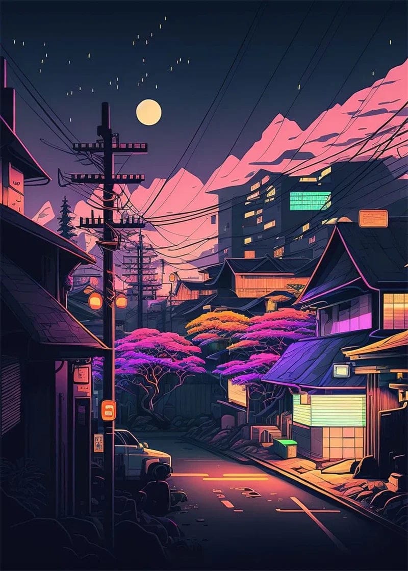 Canvanation 11 / 50x70cm Affiche Pop Art Neon Japon Tokyo Rue