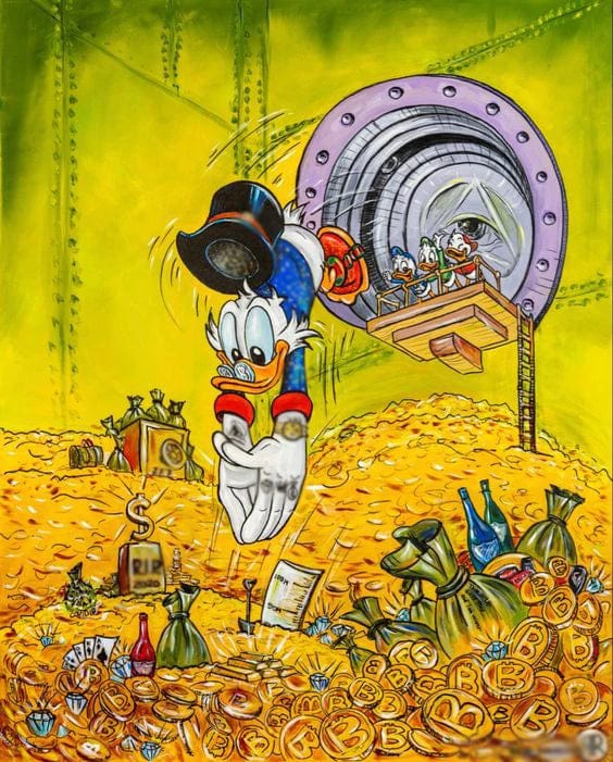 Canvanation Poster Picsou Donald Diamand Street Art