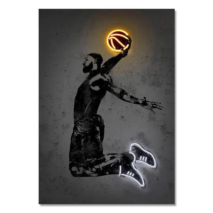 Canvanation Style 6 / 20X30cm Affiche Neon Joueurs De Foot