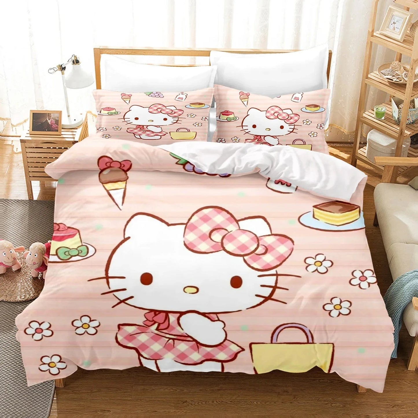 Canvanation 6 / 140X210CM Housse De Couette - Hello Kitty  : Douceur et Style pour Votre Chambre !