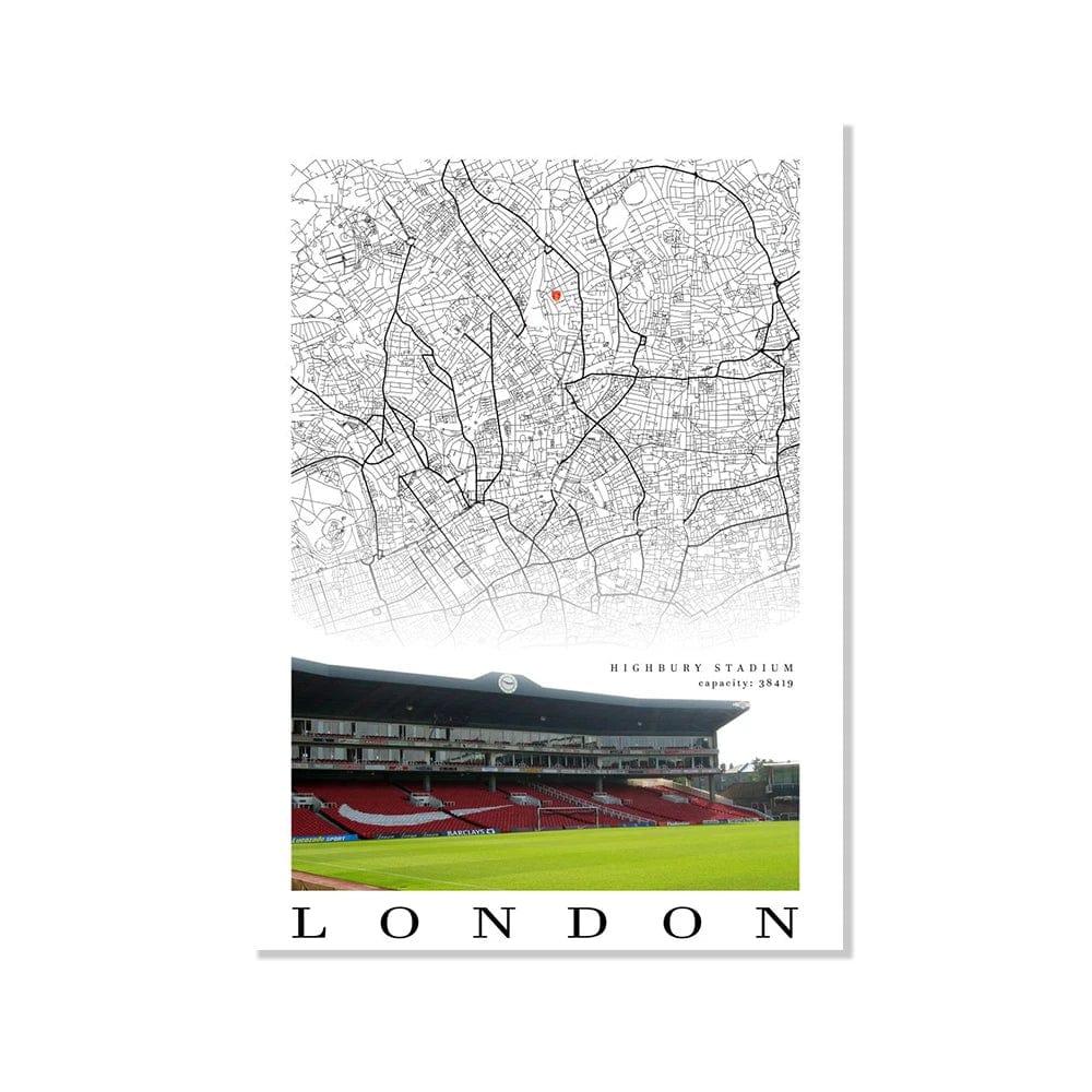 Canvanation DJ9824-19 / 30X40cm No Frame Affiche Terrain De Football