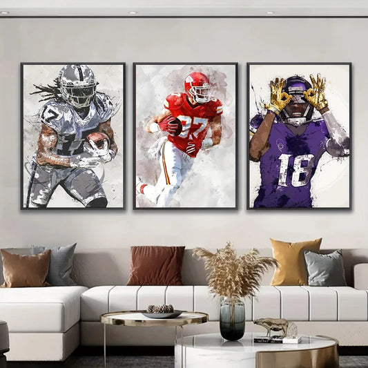 Canvanation Affiche Football Americain All Star