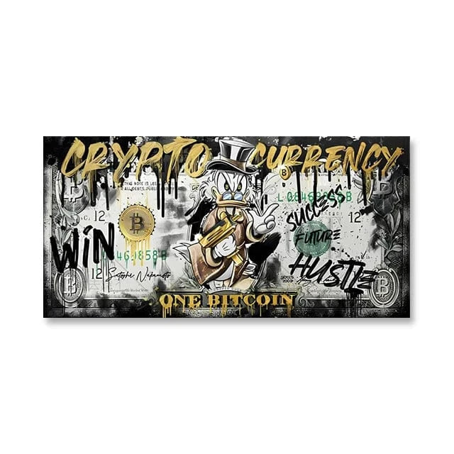 Canvanation SW8707 / 55x110 cm Affiche Pop Art Picsou Billet De Banque