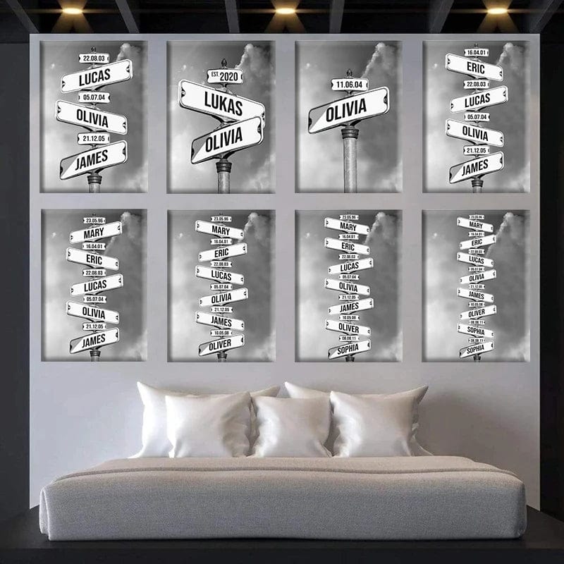 Canvanation Photo En Toile Panneau D'intersection