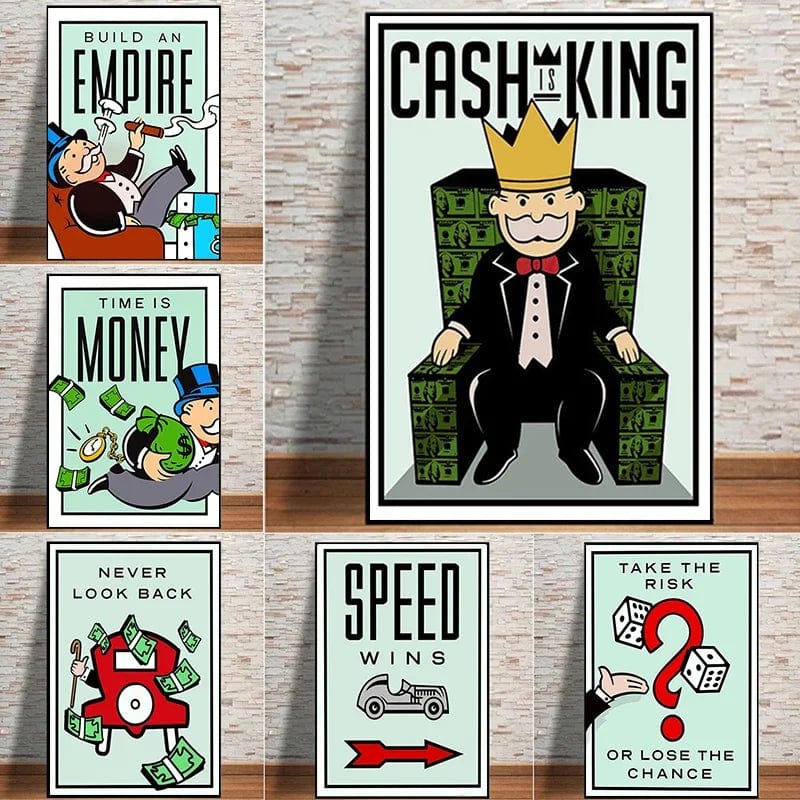 Canvanation Affiche Monopoly Pop Art Citation
