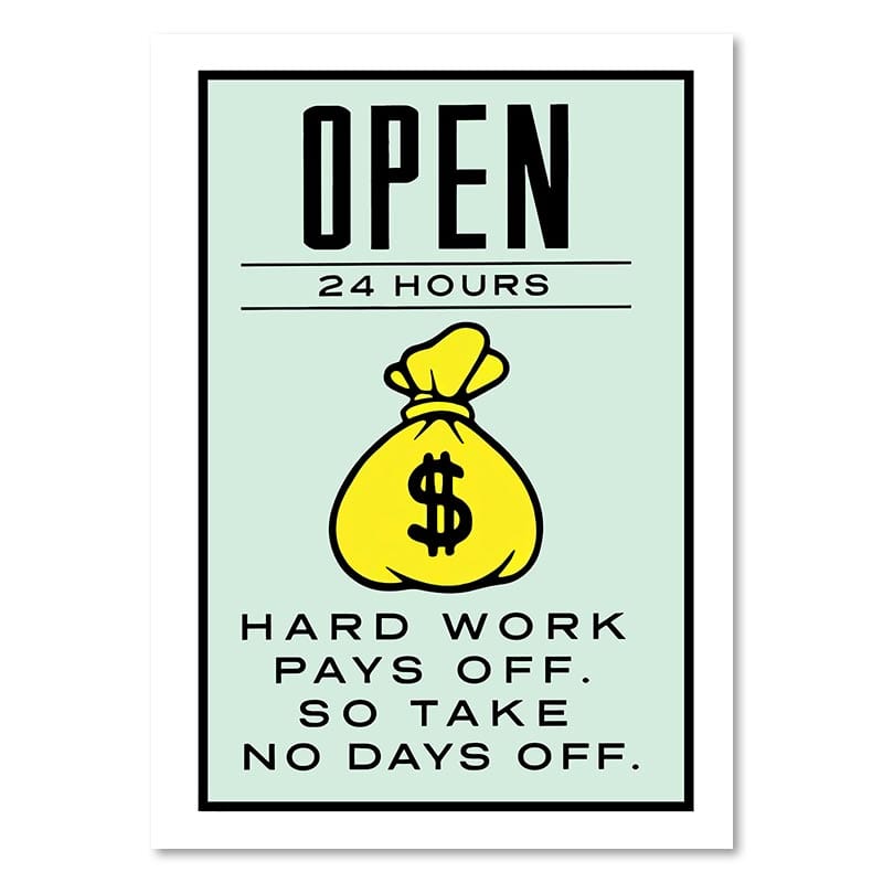 Canvanation 21x30cm / TM0002-05 Affiche Monopoly Motivation