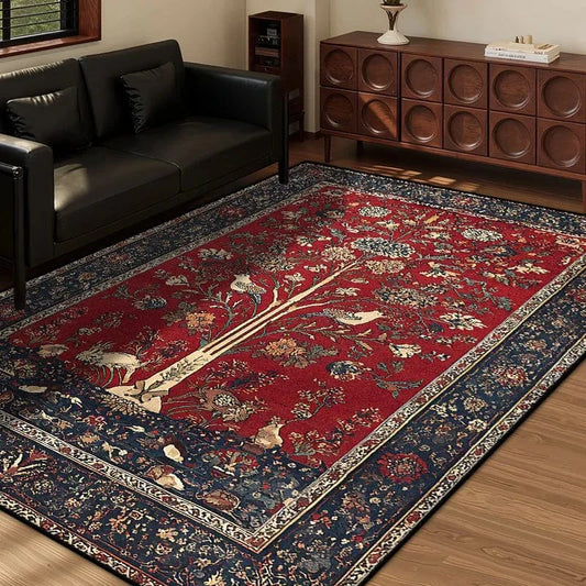 Canvanation BS123-Flannel-9 / 6.5x8.2ft(200x250cm) Tapis Berbère rectangulaire 3D imprimé – Style moderne & persan