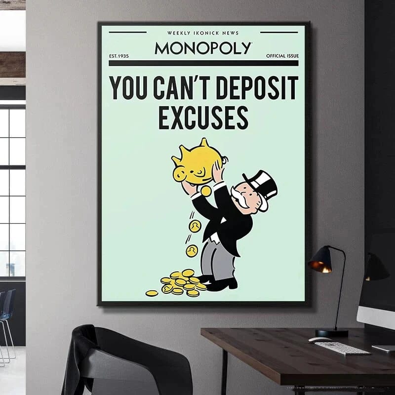 Canvanation Affiche Alec Monopoly Motivation