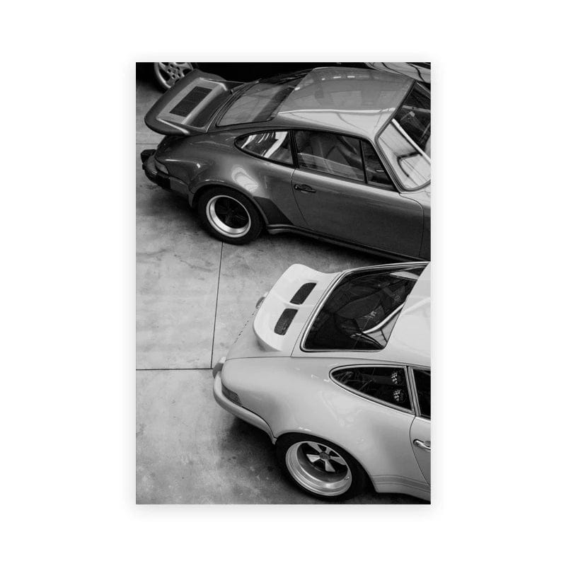 Canvanation dPC12296 / 60x90 cm Poster Voiture Vintage Noir Et Blanc Porsche