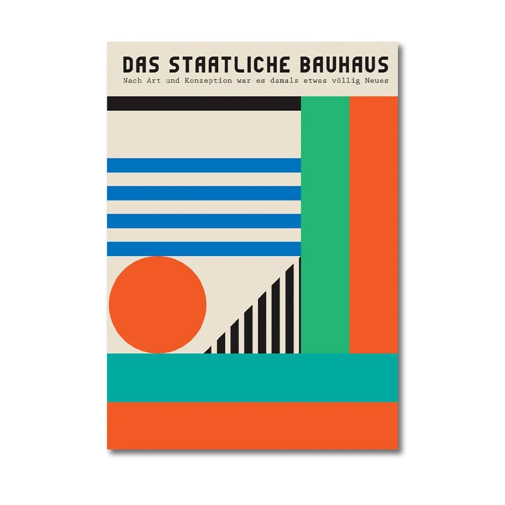 Canvanation Affiche Abstraite Moderne Bauhaus
