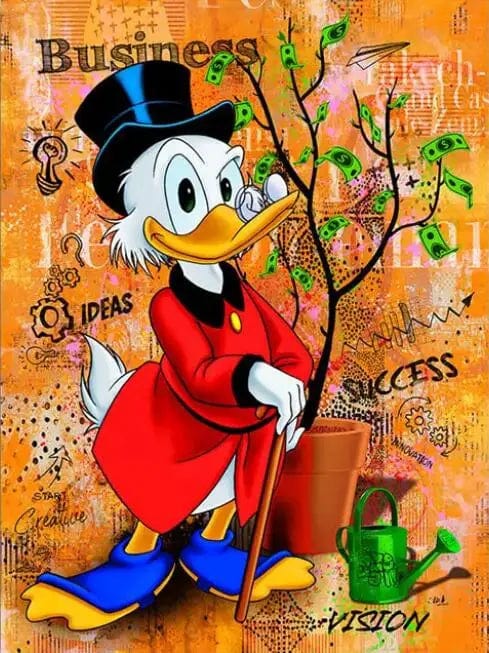 Canvanation Poster Picsou Donald Diamand Street Art